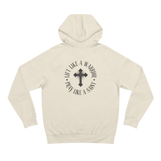 Faith-Inspired Unisex Heavy Blend Hoodie - Savage Peach and Warrior Prayer Design