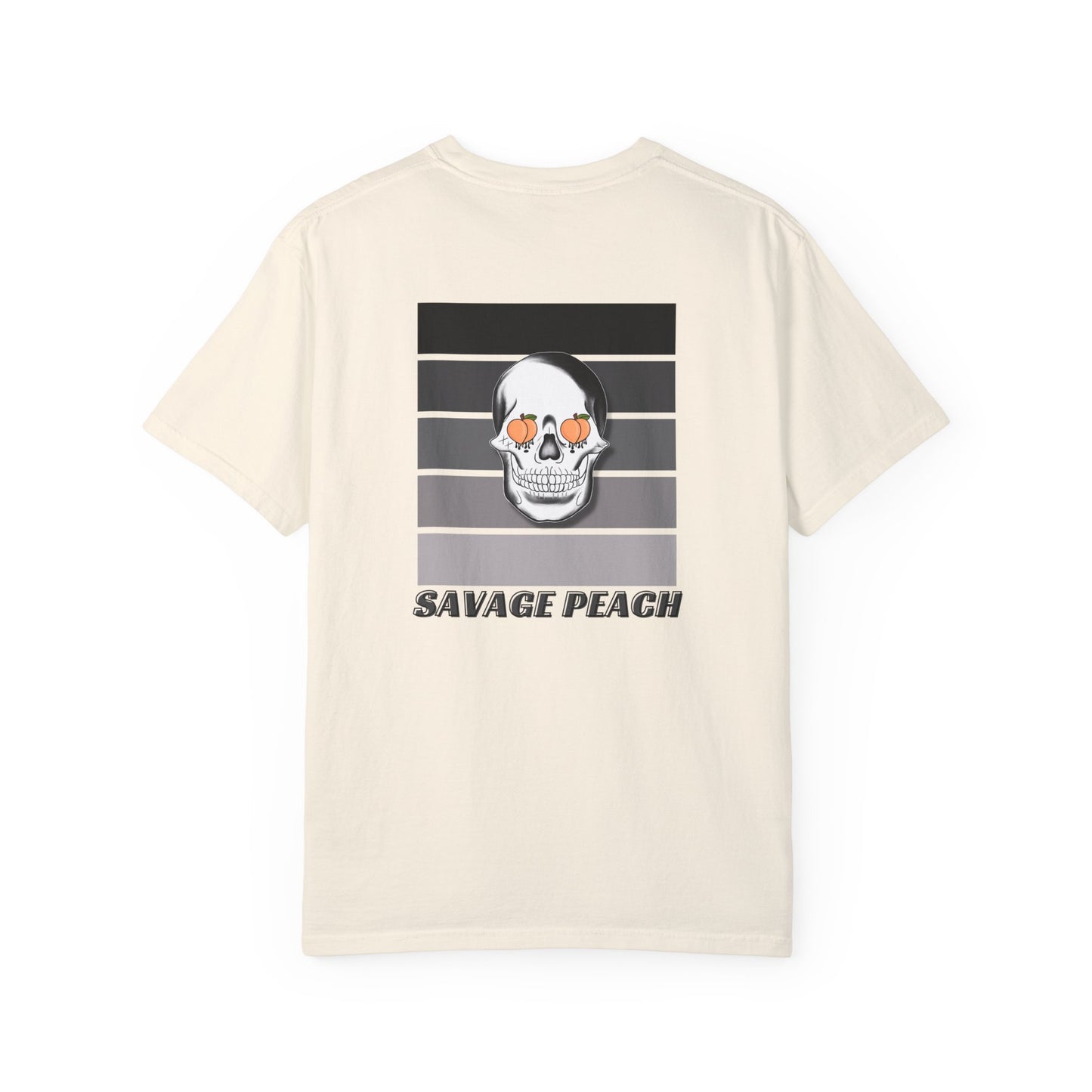 Best Seller Savage Peach Skull Graphic Tee - Unisex Heavy Cotton Tee