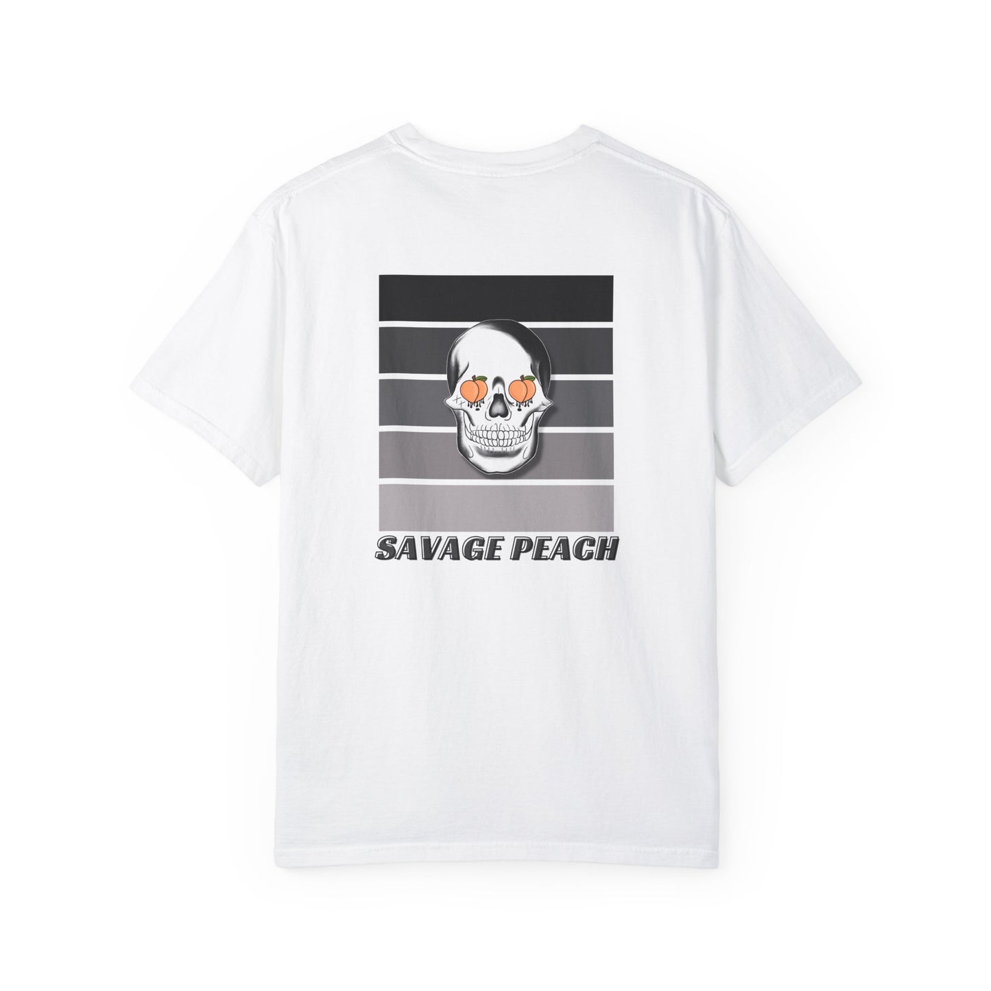 Best Seller Savage Peach Skull Graphic Tee - Unisex Heavy Cotton Tee