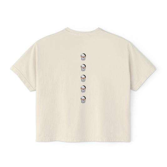 Savage Peach Women's Boxy Tee - Trendy and Comfortable Cropped Shirt