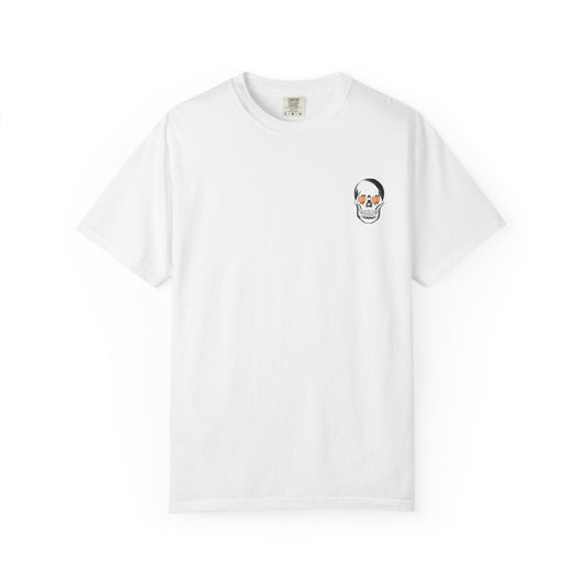 90 Savage Peach Skull Graphic Heavy Cotton Tee