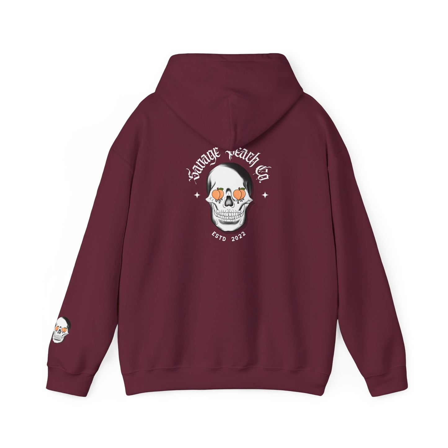 Edgy Skull Graphic Unisex Heavy Blend Hoodie