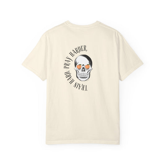 Unisex "Train Hard. Pray Harder" Motivational Quote - Heavy Cotton Tee