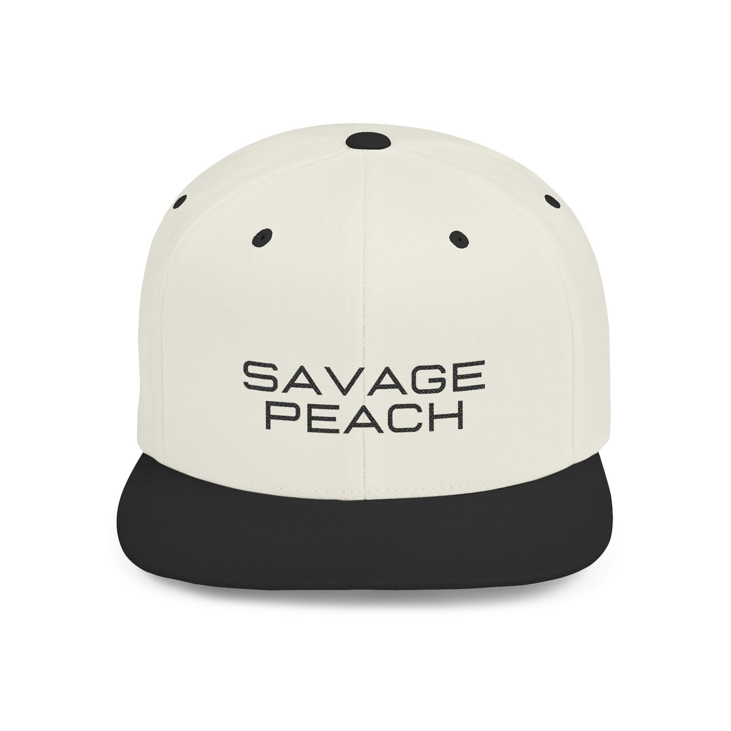 Savage Peach Flat Bill Snapback Hat - Trendy Vintage Cap