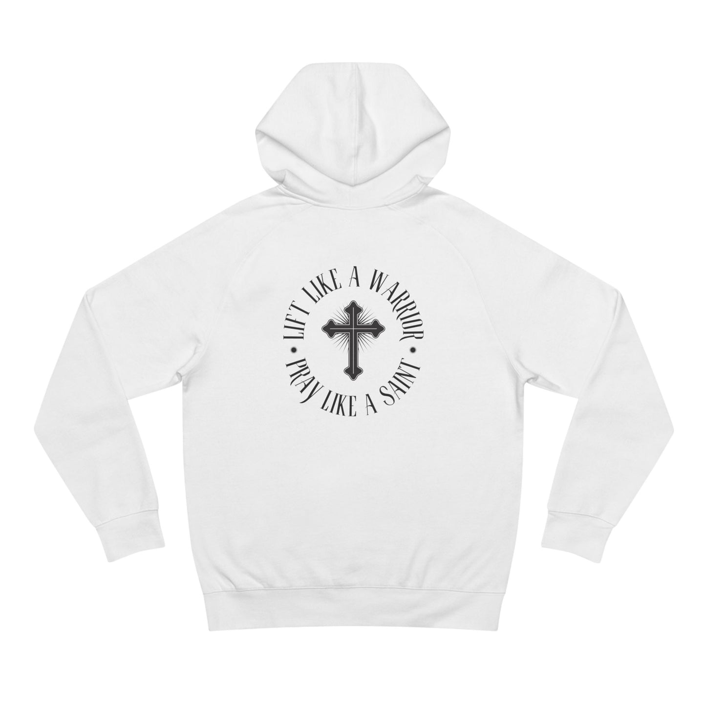 Faith-Inspired Unisex Heavy Blend Hoodie - Savage Peach and Warrior Prayer Design